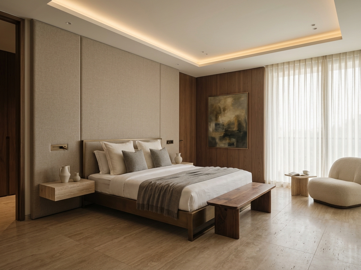 American Walnut wall paneling by KRIA