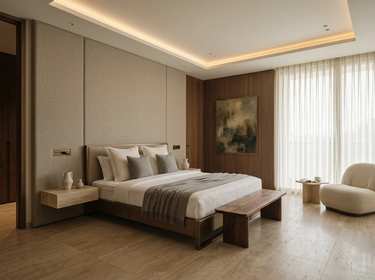 American Walnut wall paneling by KRIA