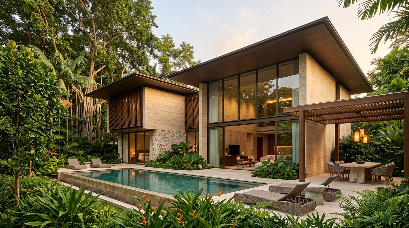 Modern luxury villa designed by KRIA in Bengaluru — contemporary architecture